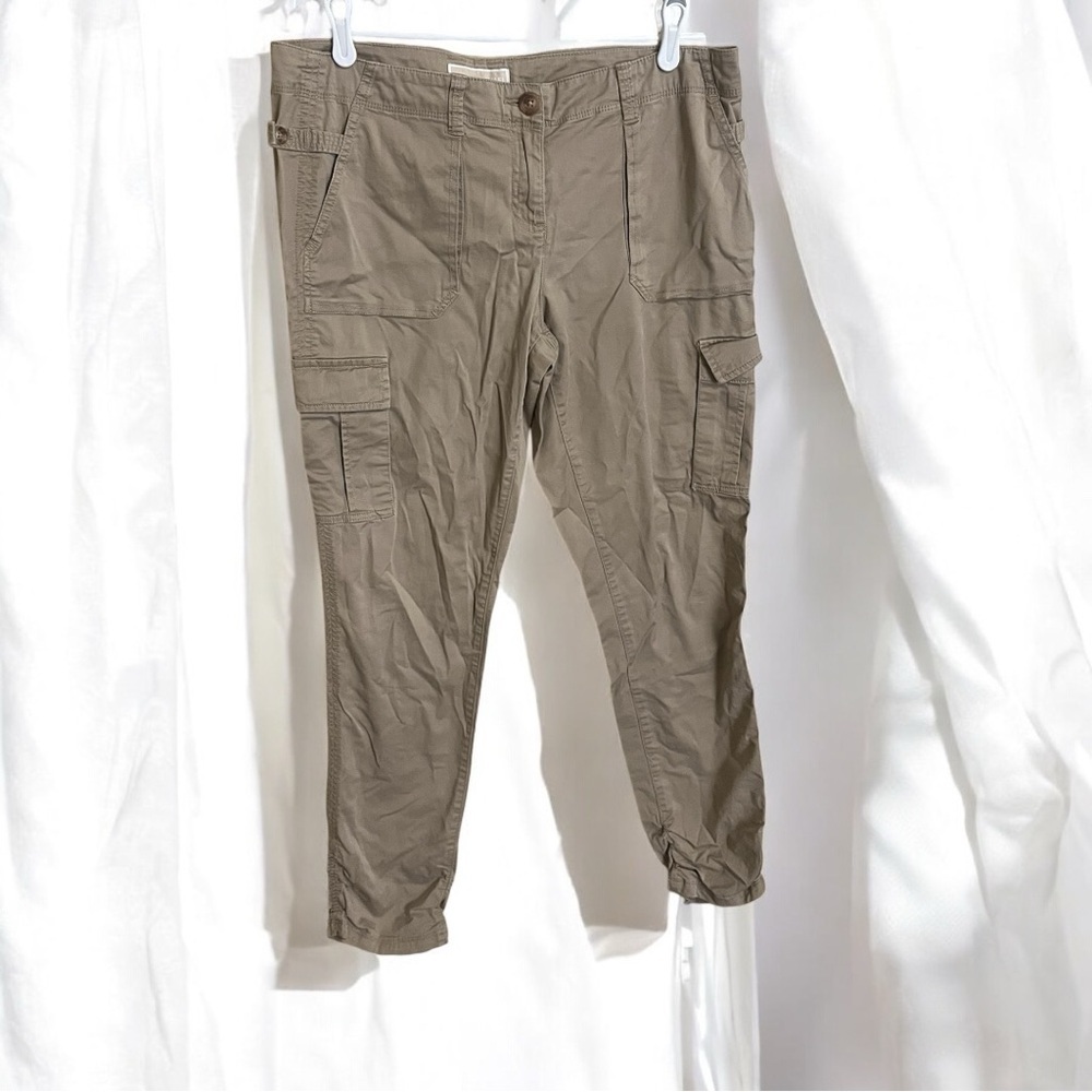Michael Kors Khaki Tan Cargo Straight Leg Pants Size 10